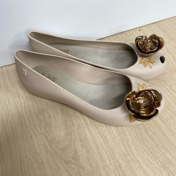 Melissa Disney Beauty and the Beast Rose Limited Edition Flats Shoes Womens 8 - Picture 1 of 8